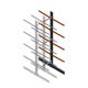 Schweres beidseitiges Kragarmregal 5000x800x1200 mm (HxBxT) 4 Ebenen Anbauregal