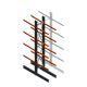 Schweres Kragarmregal beidseitig 5000x800x1200 mm (HxBxT) 4 Ebenen Grundregal