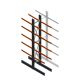 Schweres Kragarmregal beidseitig 5000x800x1200mm (HxBxT) 5 Ebenen Grundregal