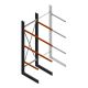 Schweres einseitiges Kragarmregal 4000x1200x1500 mm (HxBxT) 3 Ebenen Grundregal