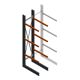Schweres einseitiges Kragarmregal 4000x800x1000 mm (HxBxT) 3 Ebenen Grundregal