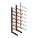Schweres einseitiges Kragarmregal 5000x1000x1000 mm (HxBxT) 6 Ebenen Grundregal