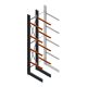 Schweres Kragarmregal einseitig 5000x800x1500 mm (HxBxT) 4 Ebenen Grundregal