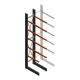 Schweres Kragarmregal einseitig 5000x800x1000 mm (HxBxT) 5 Ebenen Grundregal