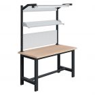 Arbeitstisch Sofame 24W LED-Beleuchtung Multiplex 40mm 1500x750x840mm 1500kg Anthrazit