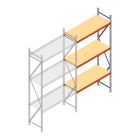 Weitspannregal AR 2000x2250x600 mm (hxbxt) 3 Ebenen verzinkt Anbauregal