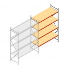 Weitspannregal AR 3000x1610x800 mm (hxbxt) 4 Ebenen verzinkt Anbauregal