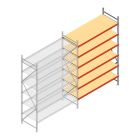 Weitspannregal AR 2500x1850x800 mm (hxbxt) 6 Ebenen verzinkt Anbauregal