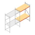 Weitspannregal AR 3000x1610x1000 mm (hxbxt) 2 Ebenen verzinkt Anbauregal