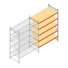 Weitspannregal AR 2500x1850x1000 mm (hxbxt) 5 Ebenen verzinkt Anbauregal