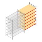 Weitspannregal AR 2500x1850x1200 mm (hxbxt) 6 Ebenen verzinkt Anbauregal