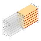 Weitspannregal AR 3000x2010x1200 mm (hxbxt) 6 Ebenen verzinkt Anbauregal mit vormontierten Rahmen