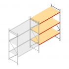 Weitspannregal AR 3000x2700x1000 mm (hxbxt) 3 Ebenen verzinkt Anbauregal mit vormontierten Rahmen