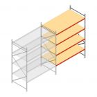 Weitspannregal AR 3000x2700x1200 mm (hxbxt) 4 Ebenen verzinkt Anbauregal