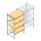 Weitspannregal AR 3000x1610x1200 mm (hxbxt) 4 Ebenen verzinkt Anfangsregal