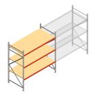 Weitspannregal AR 2500x2250x1000 mm (hxbxt) 3 Ebenen verzinkt Anfangsregal