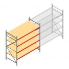 Weitspannregal AR 2500x2250x1000 mm (hxbxt) 4 Ebenen verzinkt Anfangsregal