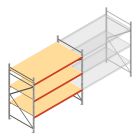 Weitspannregal AR 2000x2700x1200 mm (hxbxt) 3 Ebenen verzinkt Anfangsregal