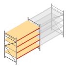 Weitspannregal AR 2250x2700x1200 mm (hxbxt) 4 Ebenen verzinkt Anfangsregal mit vormontierten Rahmen