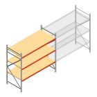 Weitspannregal AR 2500x2700x1000 mm (hxbxt) 3 Ebenen verzinkt Anfangsregal