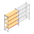 Weitspannregal AR 3000x2700x900 mm (hxbxt) 4 Ebenen verzinkt Anfangsregal