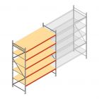 Weitspannregal AR 3000x2700x1000 mm (hxbxt) 5 Ebenen verzinkt Anfangsregal