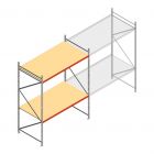 Weitspannregal AR 3000x2700x1200 mm (hxbxt) 2 Ebenen verzinkt Anfangsregal