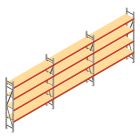 Vorteilsreihe Weitspannregal AR 2250x6950x400 mm (HxBxT) 4 Ebenen mit vormontierten Rahmen
