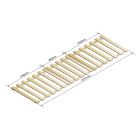 Fichtenholzsteg 50% offen Niveau 3600x1100 mm