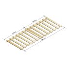Fichtenholz-Bodenplatte 50% offen Niveau 2700x1100 mm