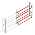 Reifenregal Weitspann AR 2250x2250x500mm (hxbxt) 3 Ebenen Anbauregale