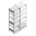 Fachbodenregal Heavy Duty 2500x750x600mm (hxbxt) 6 Ebenen 150 kg Anfangsregal