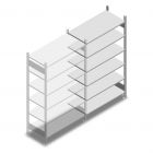 Heavy Duty Fachbodenregal 2000x1000x500mm (hxbxt) 6 Ebenen 250 kg Anbauregal