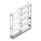 Fachbodenregal Heavy Duty 2500x1000x300mm (HxBxT) 5 Ebenen 150 kg Anbauregal
