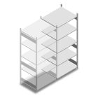 Fachbodenregal Heavy Duty 2500x1000x800 mm (HxBxT) 5 Ebenen 150 kg Anbauregal