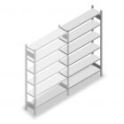 Fachbodenregal Heavy Duty 2000x1300x300mm (hxbxt) 6 Ebenen 150 kg Anbauregal