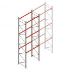 Palettenregal AR T2 6000x1850x1100mm (hxbxt) 3 Ebenen 2530kg/Eb. Anfangsregal mit vormontierten Rahmen