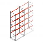 Palettenregal AR T2 5000x1850x1100mm (hxbxt) 5 Ebenen 2530kg/Eb. Anfangsregal mit vormontierten Rahmen