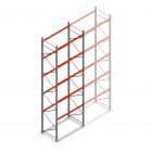 Palettenregal AR T2 6000x1850x1100mm (hxbxt) 5 Ebenen 2530kg/Eb. Anfangsregal mit vormontierten Rahmen