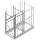 Scheibenregal 2000x920x900 mm (hxbxt) 2 Ebenen Anfangsregal