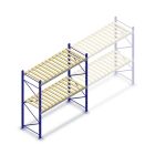 Gebrauchtes Stow Palettenregal 2550x3600x1100 mm (HxBxT) 2 Ebenen Grundregal mit Stegen