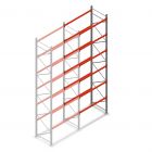 Palettenregal AR T2 6000x1850x1100mm (hxbxt) 6 Ebenen 2530kg/Ebene Anbauregal mit vormontierten Rahmen