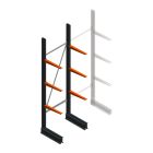Leichtes Kragarmregal BR einseitig 2500x750x500 mm (HxBxT) 3 Ebenen Grundregal