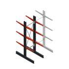 Medium Kragarmregal BR einseitig 2500x750x600mm (hxbxt) 3 Ebenen Anfangsregal