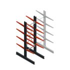 Medium Kragarmregal BR einseitig 2500x750x600mm (hxbxt) 4 Ebenen Anfangsregal