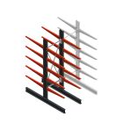 Medium Kragarmregal BR einseitig 2500x750x800mm (hxbxt) 5 Ebenen Anfangsregal