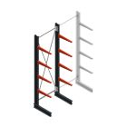 Medium Kragarmregal BR einseitig 3000x1000x600mm (hxbxt) 4 Ebenen Beginnregal