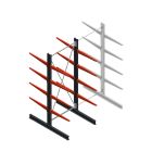 Medium Kragarmregal BR einseitig 3000x1250x800 mm (HxBxT) 4 Ebenen Grundregal 220/Arm