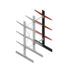 Medium Kragarmregal BR einseitig 2500x750x600mm (hxbxt) 3 Ebenen Anbauregal