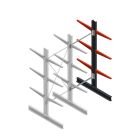 Medium Kragarmregal BR einseitig 2500x1000x600mm (hxbxt) 3 Ebenen Anbauregalsystem